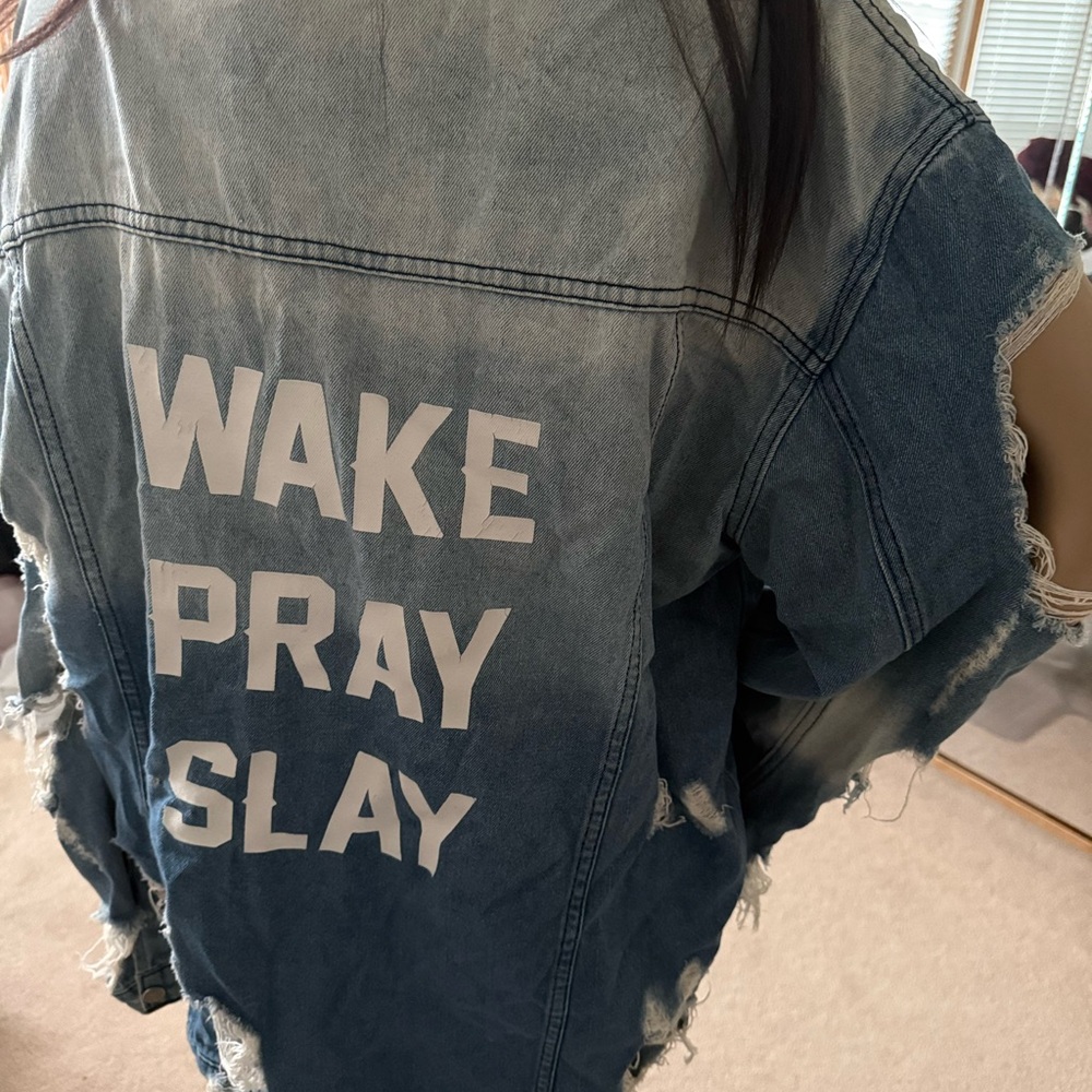 Distressed Denim Jacket - Picture 2 of 2